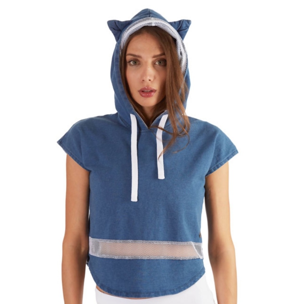 😼 French Terry Kitty Ears Hoodie - Picture 5 of 7